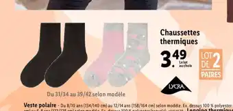 Lidl Chaussettes Thermique offre