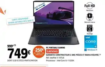 E.Leclerc Lenovo Portable Gaming Lenovo offre