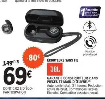 E.Leclerc Ecouteurs Sans Fil offre