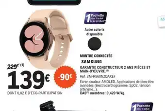 E.Leclerc Samsung Montre Connectee offre