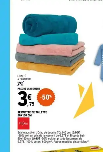 E.Leclerc Serviette de Toilette offre