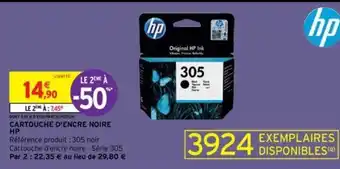 Intermarché Cartouche d'Encre Noire HP offre