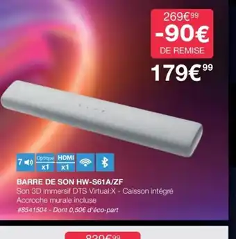 Barre de son HW-S61A/ZF