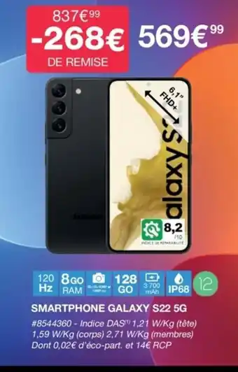 Costco Smartphone Galaxy S22 5G offre