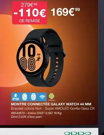 Costco Montre Connectée Galaxy Watch 44mm offre