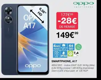 Costco Oppo Smartphone A17 offre