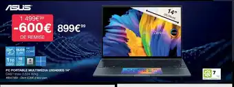 Costco Asus Pc Portable Multimedia UX5400EG 14 offre