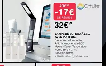 Lampe de Bureau a Led Avec Port USB
