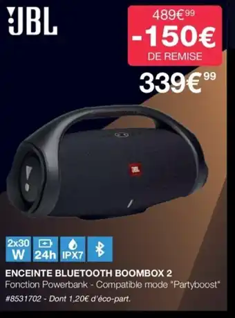 Costco Enceinte Bluetooth Boombox 2 offre