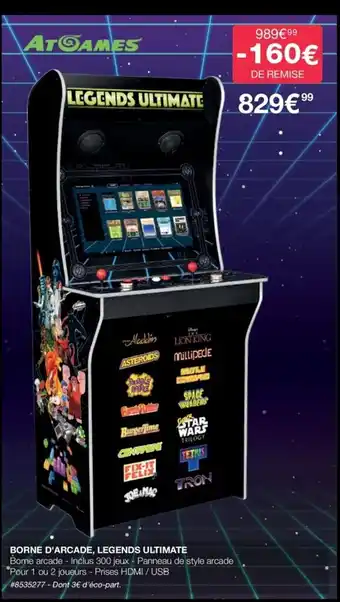 Costco Borne d'Arcade Legends Ultimate offre