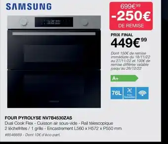 Costco Samsung Four Pyrolyse NV7B4530ZAS offre