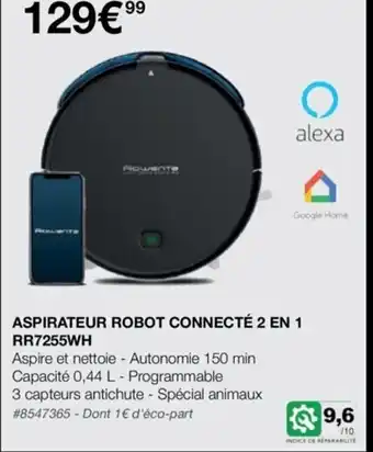 Costco Aspirateur Robot Connecte 2 En 1 offre