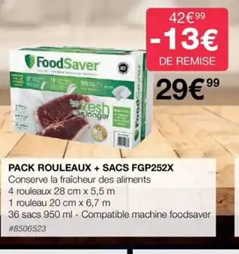 Costco Pack Rouleaux +Sacs FGP252X offre