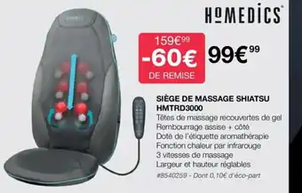 Siège de Massage Shiatsu