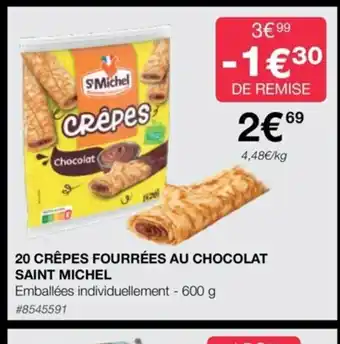 Costco 20 Crêpes fourrées Au Chocolat Saint Michel offre