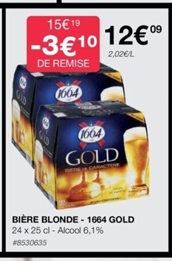 Costco Biere Blonde 1664 Gold offre