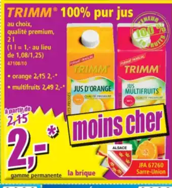 Norma 100% pur jus offre