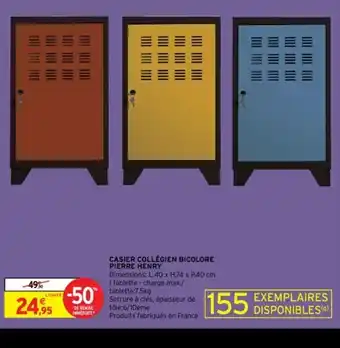 Intermarché Casier Collegien Bicolore Pierre Henry offre