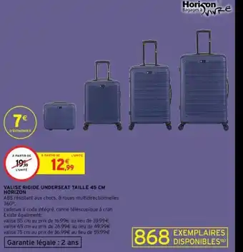 Intermarché Valise Rigide Underseat Taille 45cm Horizon offre