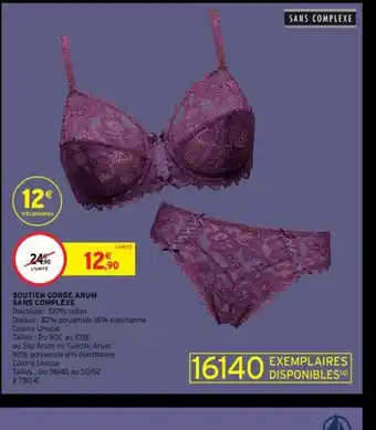 Intermarché Soutien Gorge Arum Sans Complexe offre