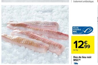 Carrefour Dos de Lieu Noir MSC offre