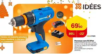 Weldom Perceuse sans fil up20 dexter offre