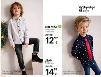 Chemise, jean