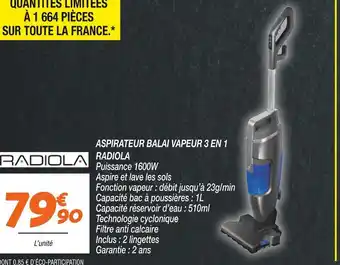 Netto Radiola aspirateur balai vapeur 3 en 1 offre