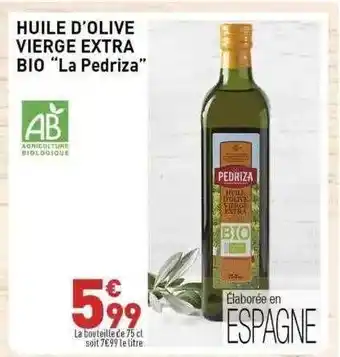 Grand Frais Huile d'olive vierge extra bio offre