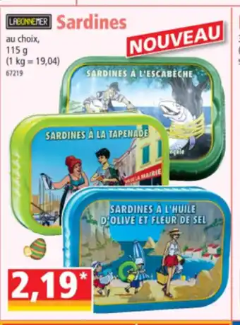 Norma sardines offre