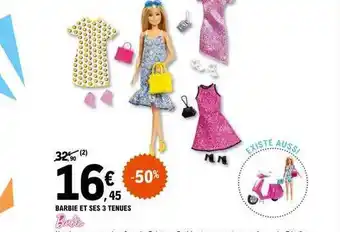 E.Leclerc Barbie et ses 3 tenues offre
