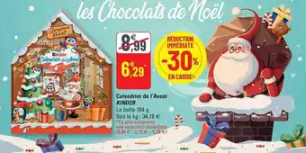 Calendrier de l'avent kinder