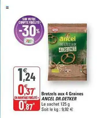 Bretzels aux 4 graines ancel dr. oetker