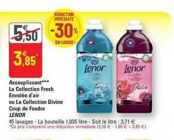 G20 Assouplissant la collection fresh envolée d'air ou la collection divine coup de foudre lenor offre