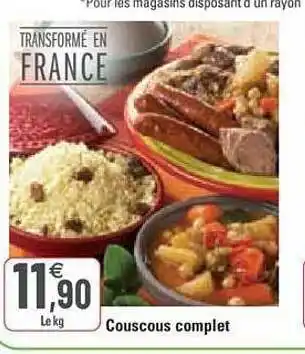 G20 Couscous complet offre