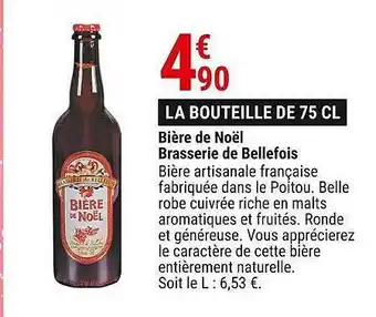 Gamm vert Bière de noël brasserie de bellefois offre