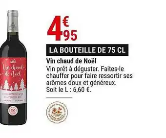 Gamm vert Vin chaud de noël offre