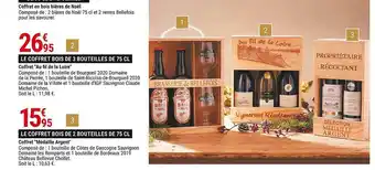 Gamm vert Coffret en bois bières de noël, coffret offre