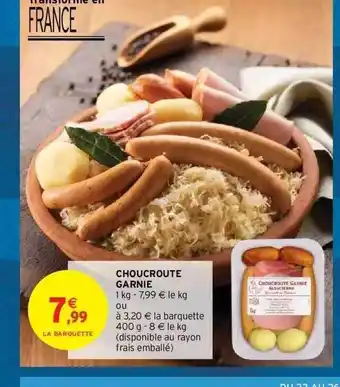 Intermarché Hyper Choucroute garnie offre