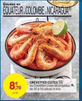 Intermarché Hyper Crevettes cuites offre