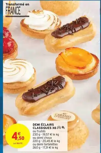 Intermarché Hyper Demi éclairs classiques x6 offre