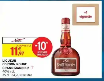 Intermarché Hyper Liqueur cordon rouge grand marnier offre