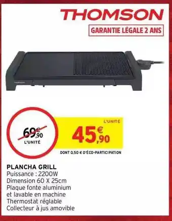 Intermarché Hyper Plancha grill thomson offre