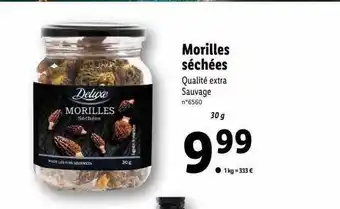 Lidl Morilles séchées deluxe offre