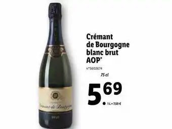 Crémant de bourgogne blanc brut aop