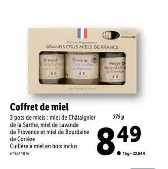 Lidl Coffret de miel offre
