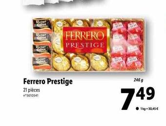 Lidl Ferrero prestige offre