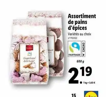Assortiment de pains d'épices favorina