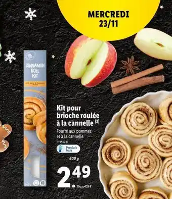 Lidl Kit pour brioche roulée à la cannelle offre