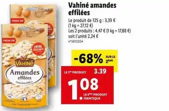 Vahiné amandes effilées